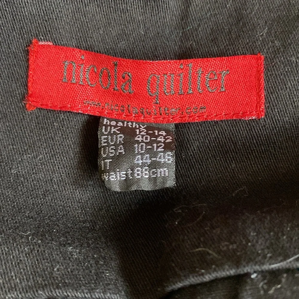 Nicola Quilter Black Embroidered Mini Skirt - Picture 5 of 6